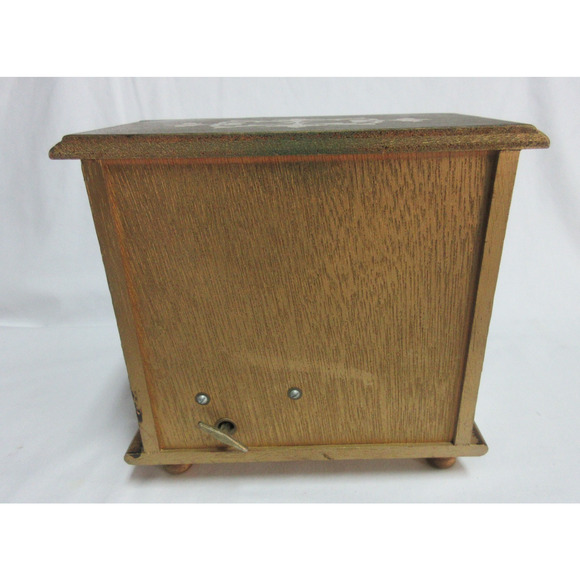 Vintage Florentine Gold Giltwood Jewelry Box 3 Drawer Music Box Made in Japan - Picture 4 of 9
